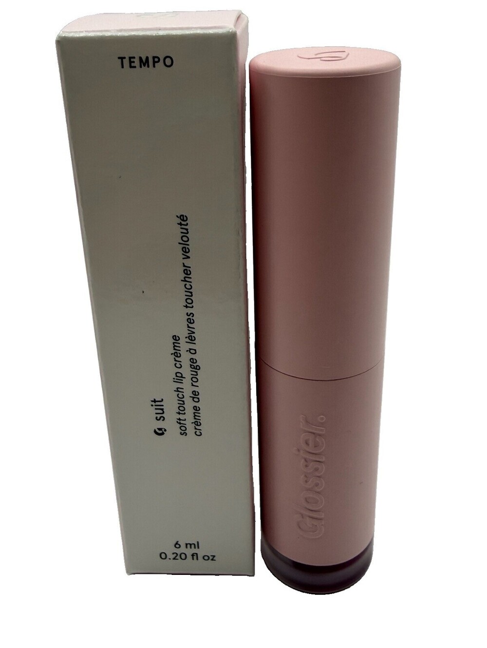 Glossier G Suit Soft Touch Lip Creme TEMPO Fuchsia Berry 6ml 0.20oz NIB